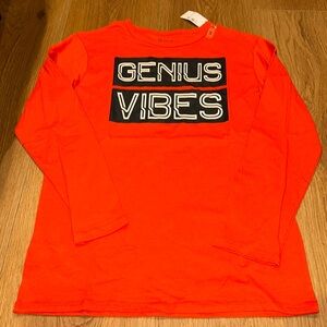 Children’s Place - Genius Vibes red long sleeve shirt - size XXL